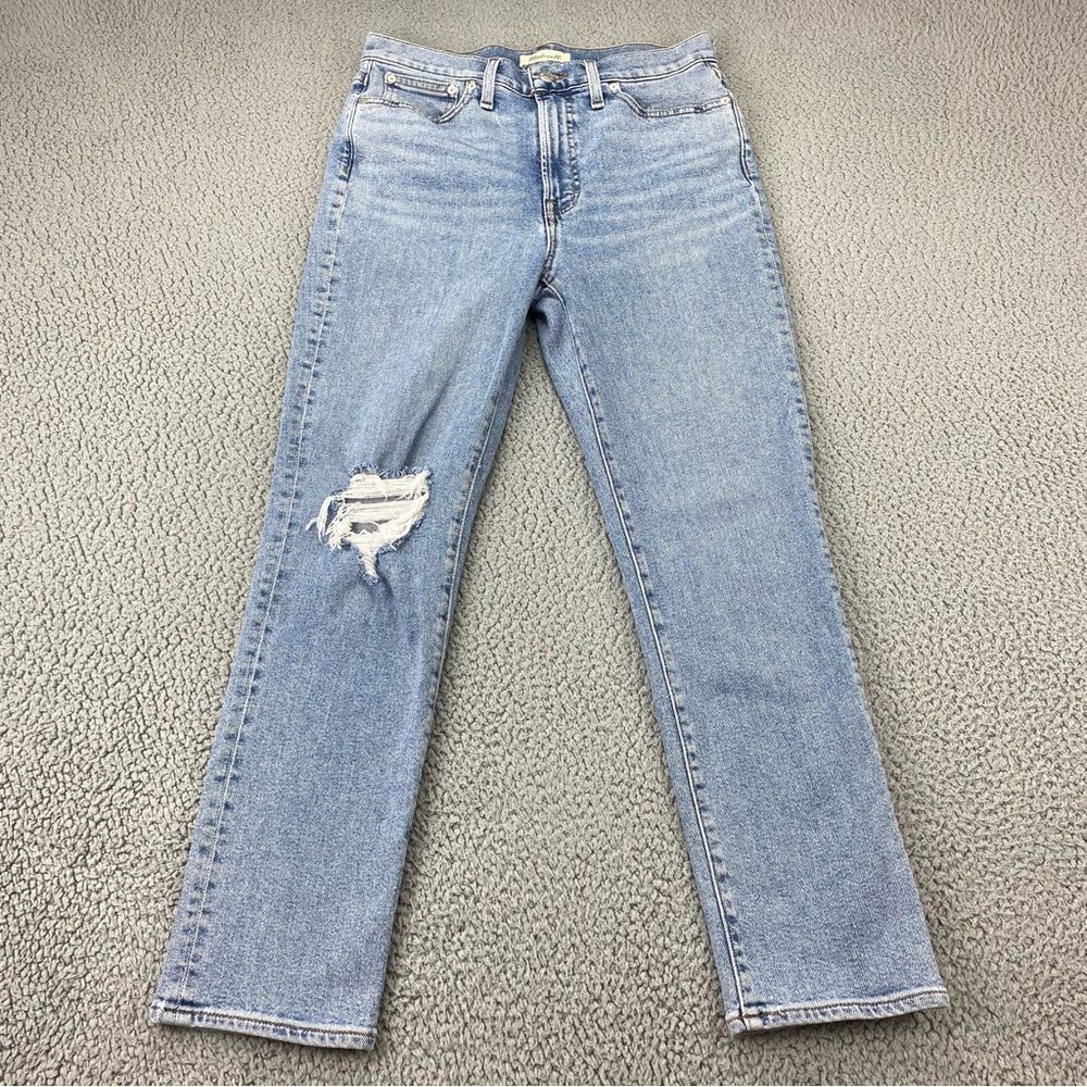 Madewell The Perfect Vintage Distressed Women High Rise Stretch Jeans Size: 28 - Picture 2 of 15